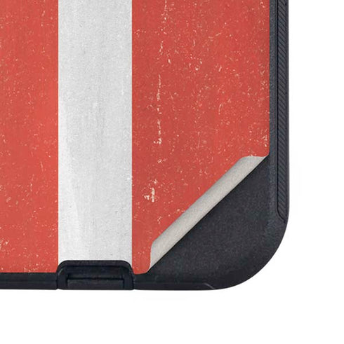 Denmark Flag Distressed Otterbox Defender iPhone Skin